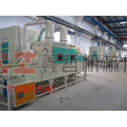 鑫哲-自動噴砂機，自動輸送式噴砂機，通過式噴砂機，通過式生產(chǎn)線